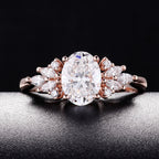 Cultured Diamond Ring, Elegant Diamond Engagement Ring, Non-Tarnishing 18K Gold Lab-Grown Diamond Ring eprolo
