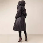 Women's coat with large collar and cotton coat eprolo