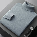 Men's high collar pullover sweater for autumn and winter, loose knit base sweater for men eprolo