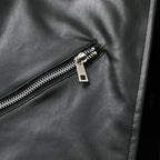 Fur jacket leather splicing motorcycle jacket for men eprolo