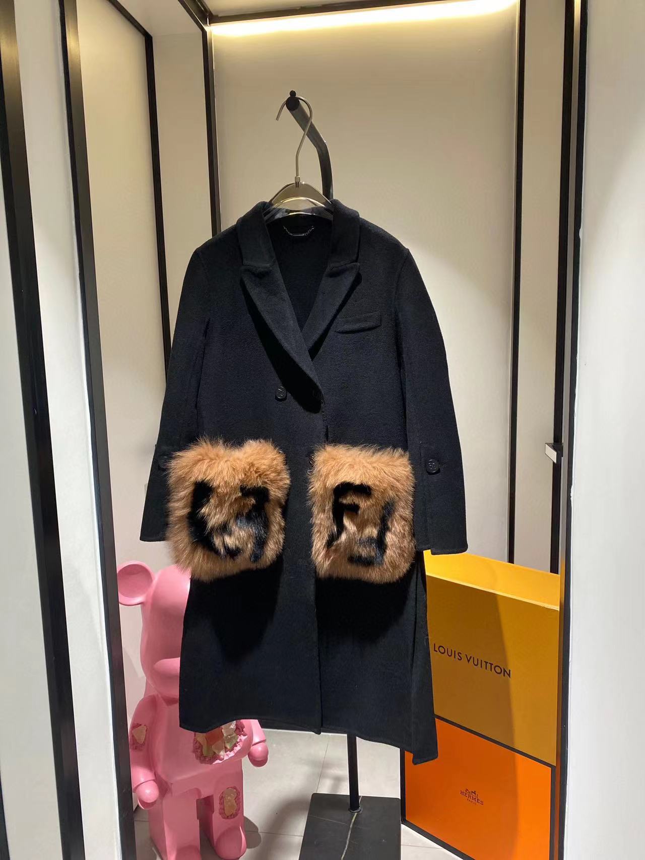 Solid Minimalist Woolen Coat For Women Long Sleeve Lapel Pocket Design Double Breatsed Causal Loose Coats Female eprolo