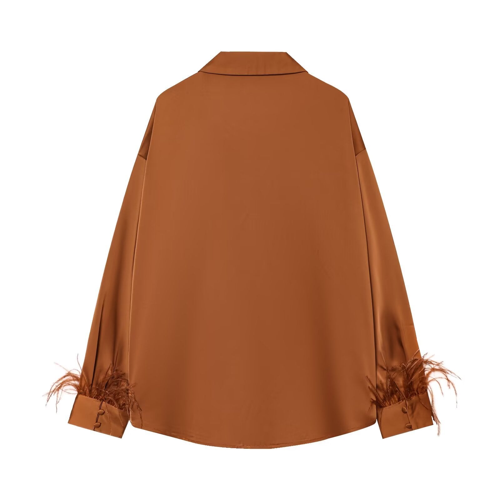 Feathered silk textured shirt eprolo