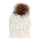 Parent-child Caps Cute Infant Baby Pompon Winter Hat Double Fur Ball Hat Mother Kids Warm Knitted Hat Newborn Beanie Cap eprolo