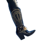 Veloria Punk Western Cowboy Boots for Women