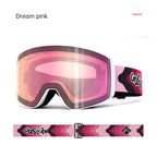 Magnetic ski goggles for men and women double anti-fog outdoor sports riding equipment goggles windproof eprolo