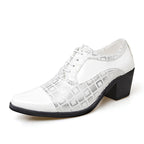 Sharp pointed leather shoes for men height increasing leather shoes for youth trendy British style small leather shoes for men eprolo