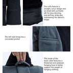 Replica Soviet Navy M69 Officer's Winter Overcoat - Black 12-Button Wool Melton Long Coat eprolo