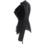 Jacket Women Faux Leather PU Jacket Winter Autumn Black Motorcycle Jacket Outerwear  Gothic Faux leather Coats Chaqueta eprolo
