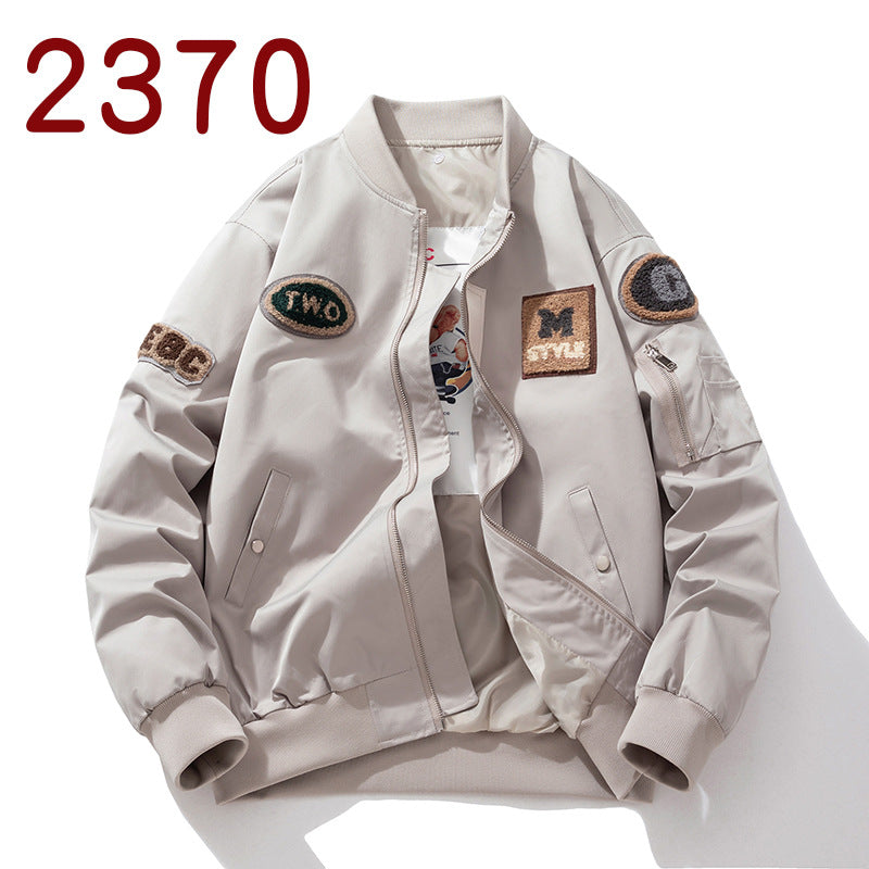 Street Trend Baseball Jacket Women Towel Fleece Embroidery Padded Hooded Thick Flight Jacket Men eprolo