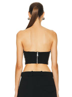 Heavy industry diamond-encrusted pure lust style tube top for autumn and winter with slimming sleeveless hot girl short top eprolo