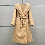 Women's coat with large collar and cotton coat eprolo