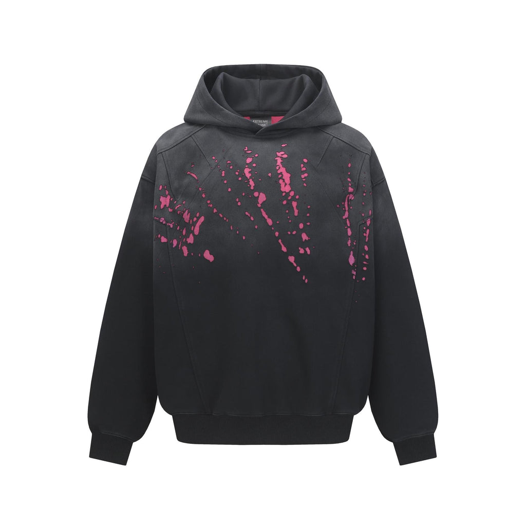 Splashing ink spliced hooded sweatshirt for men and women eprolo