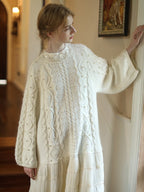 Discover Cozy Luxury Artisanal Wool Dress by Veloria eprolo