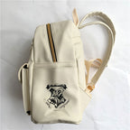 Cute Owl and Letter Casual Small Bag Women Girls Bag Beige PU Leather Backpack School Bag Shoulders Bag Gift eprolo