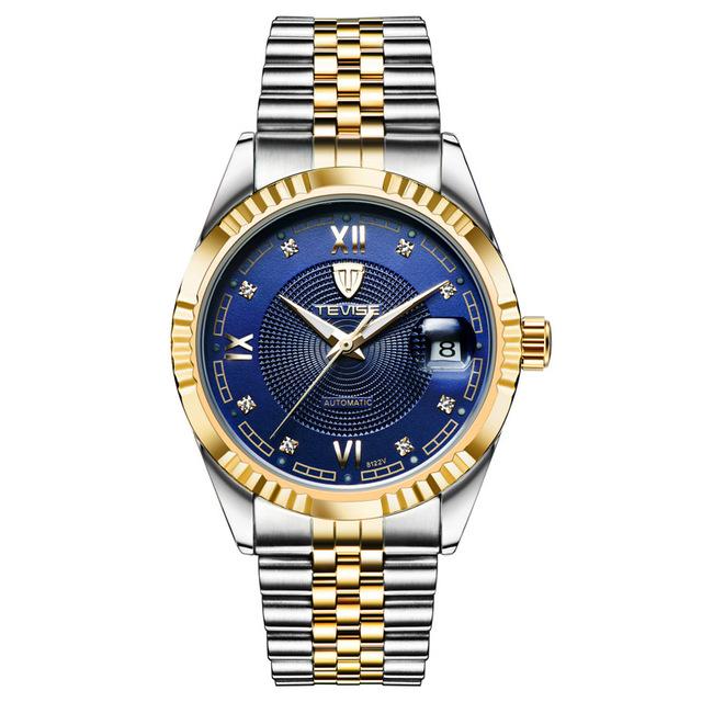 TEVISE Brand Luxury Men Automatic Watch Man Tourbillon Mechanical Watches Movement Gold Clock eprolo