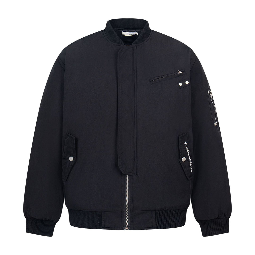 Letter embroidery stand collar jacket for men and women eprolo