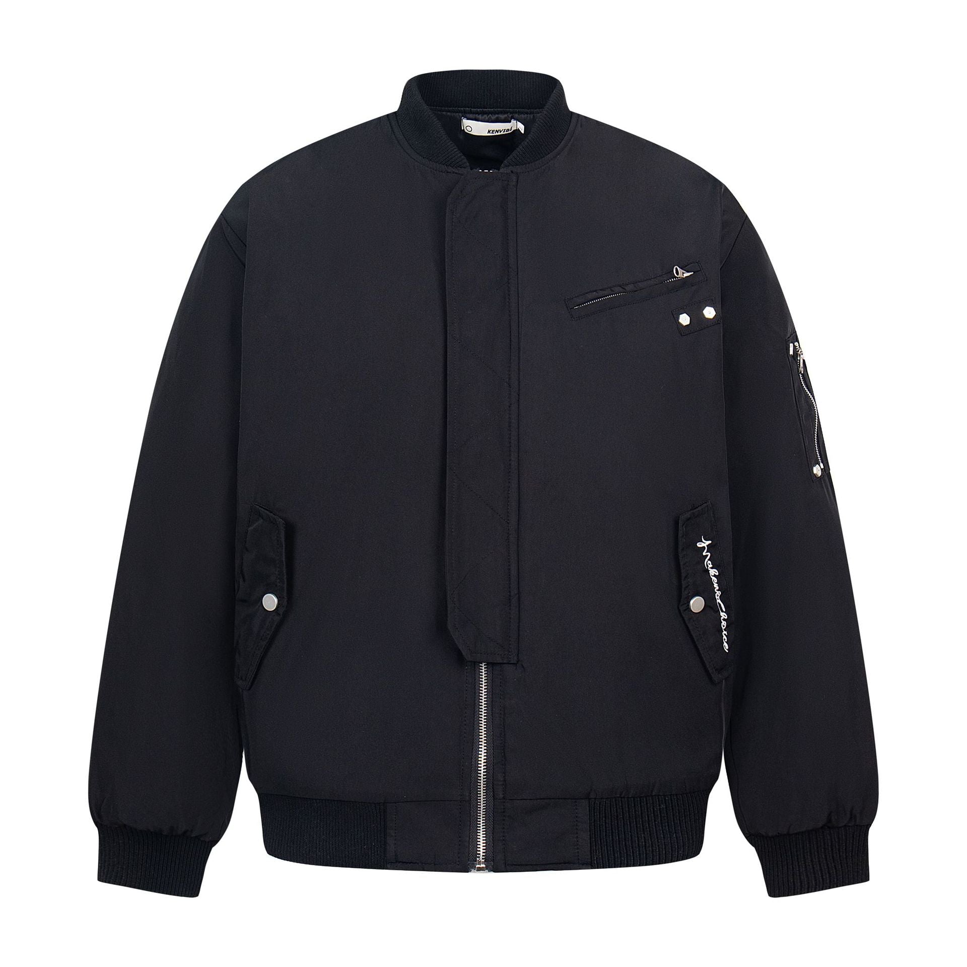 Letter embroidery stand collar jacket for men and women eprolo