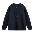 Loose twisted flower round neck sweater for men eprolo