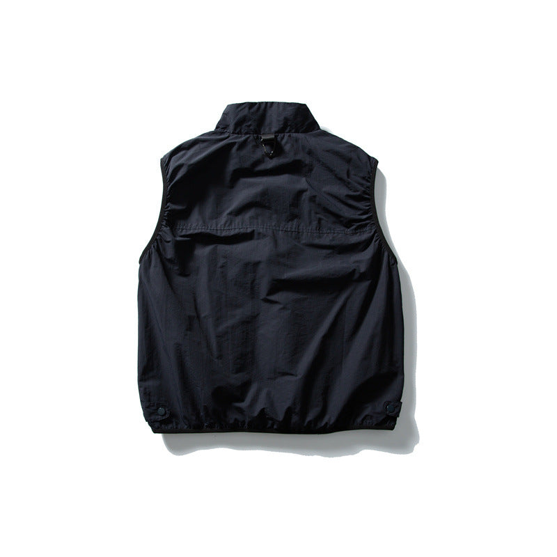 Cityboy Outdoor Casual Half-Zip Hooded Work Vest for Men eprolo
