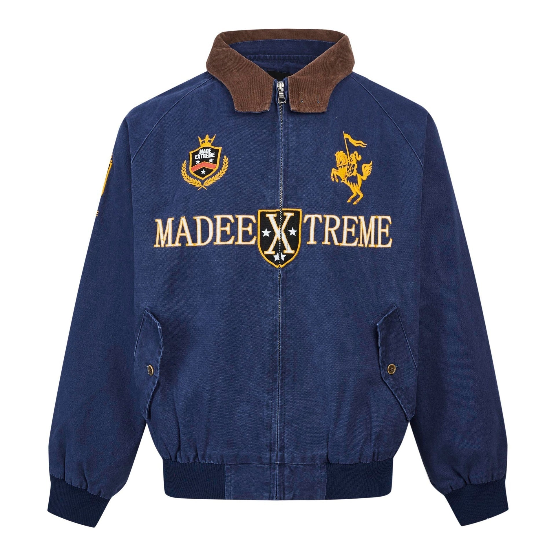 Vintage Street Style Detroit Embroidered Jacket for Men eprolo