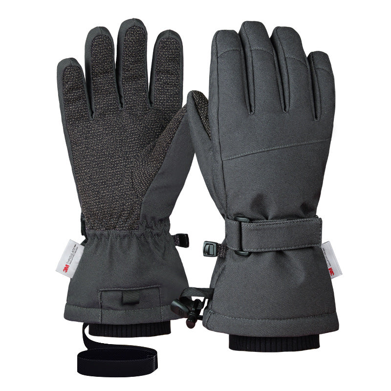 Ski Gloves with Built-in Wrist Guards, Waterproof for Ski/Snowboard Carving, Professional 3M Fleece-Lined Thickened Gloves eprolo