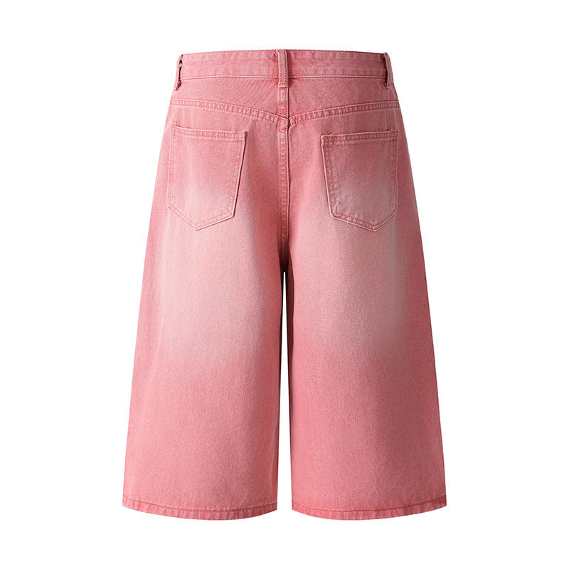 Jeans with Dog Applique Embroidery, Loose Straight Leg Denim Pants for Men and Women eprolo