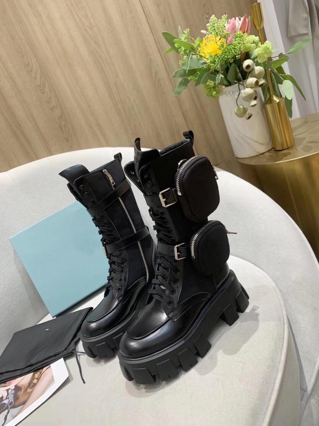 Mid Martin Boots Women's New Leather Platform Boots Bag Tactical Boots Knight Boots eprolo