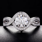 Cultured Diamond Ring, Elegant Diamond Engagement Ring, Non-Tarnishing 18K Gold Lab-Grown Diamond Ring eprolo
