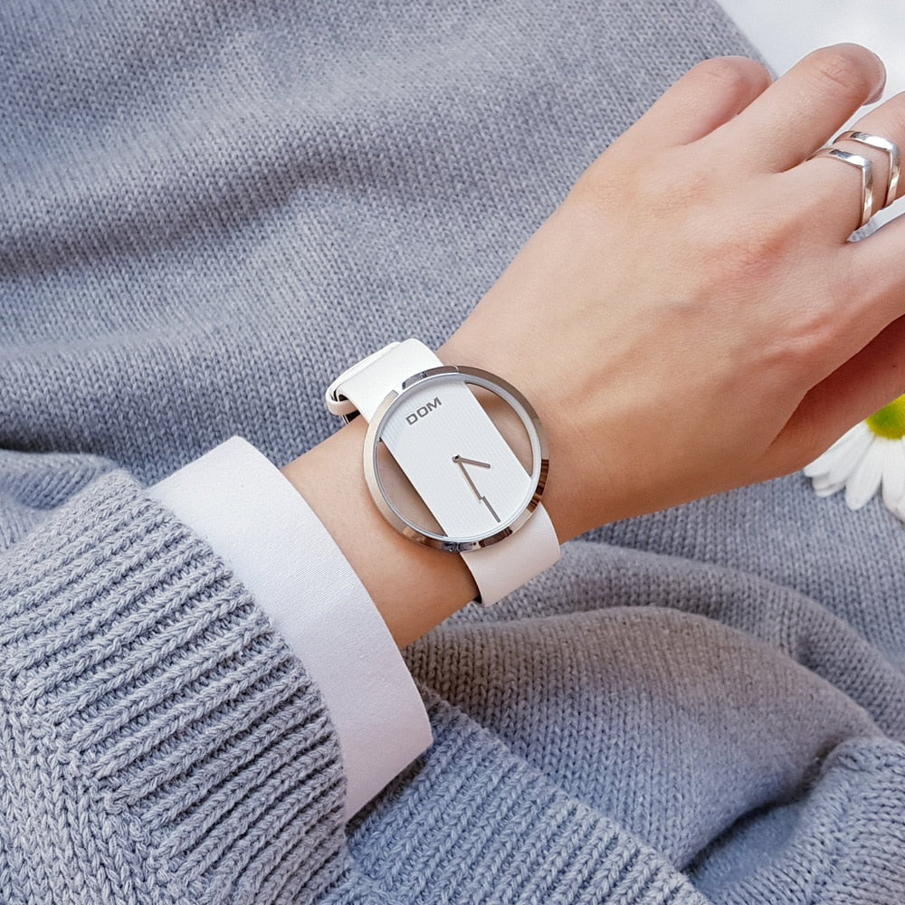 DOM fashion Women Watches Luxury Women Bracelet Quartz twatch for women Quartz Watch wristwatch girl waterproofk genuine leather eprolo