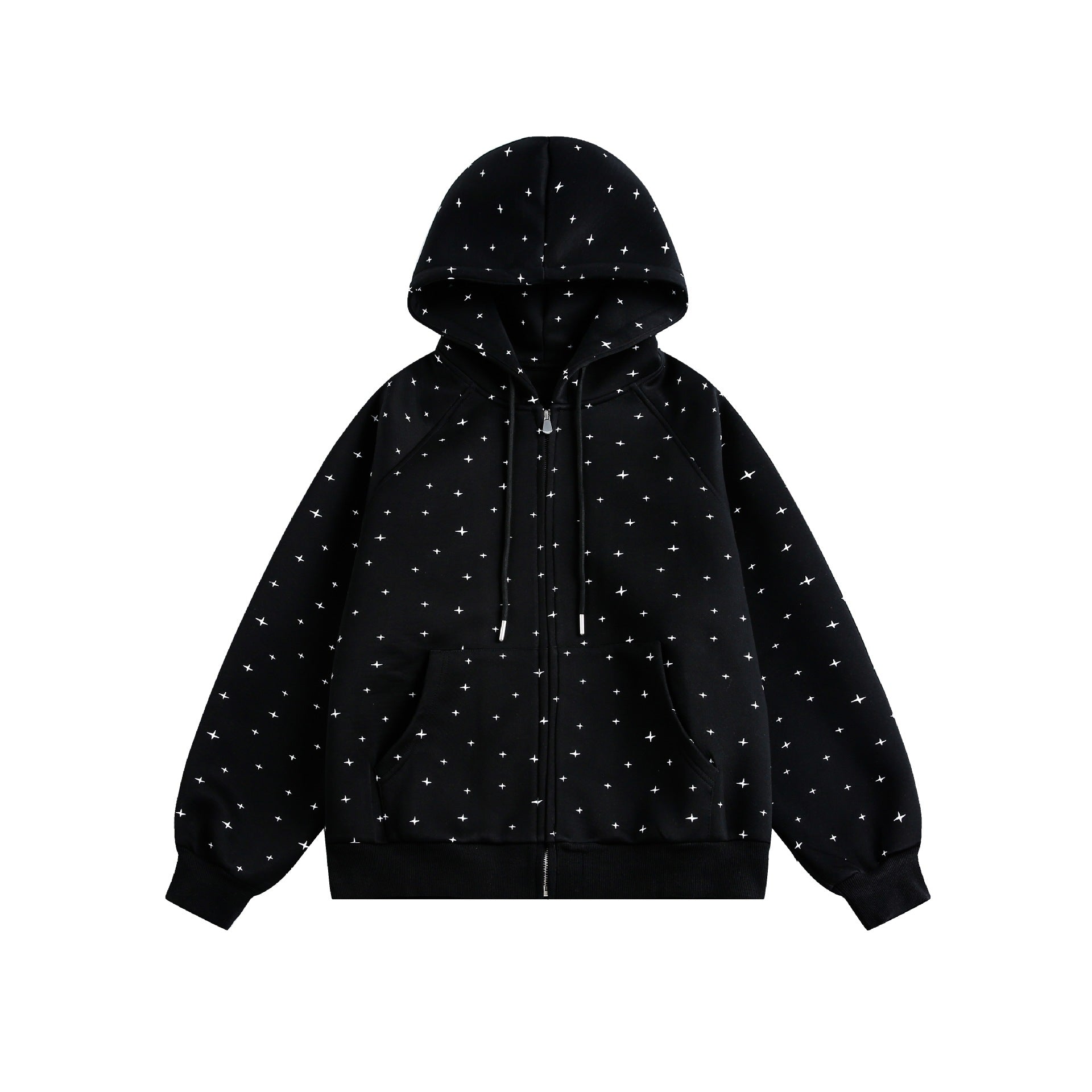 All-Over Print Loose Hooded Zip-Up Sweatshirt for Men and Women eprolo
