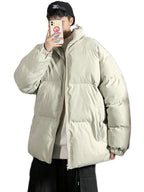 Winter Jacket Men Parkas Thicken Warm Coat Mens Stand Collar Jackets Solid Color Parka Coat eprolo