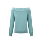 Off-Shoulder Sweater Women's Casual Spring Autumn Knitwear eprolo