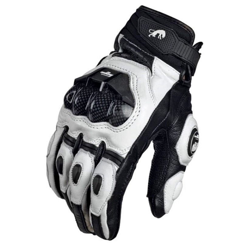 Motorcycle Gloves black Racing Genuine Leather Motorbike white Road Racing Team Glove men summer winter eprolo