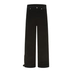 Streetwear Men's Denim Jeans, Distressed Hem Straight Leg  Brand Loose Fit Casual Pants eprolo