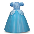 Disney Cinderella Princess Girls Dress Kids Dresses for Girls Christmas Dress Up Costume Party Ball Gown Girl Summer Dress eprolo