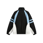 Color-Blocked Loose Unisex Casual Hooded Jacket eprolo