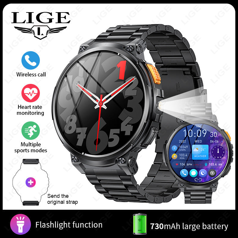 K66 Outdoor Sports with Flashlight Smart Watch for Men eprolo