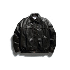 Washed PU Leather Cotton Coat for Men, Casual Warm Winter Jacket eprolo