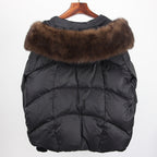 2023 Real Fox Fur Collar Hooded Winter Jacket Women Natural Thick Warm Loose Oversize Duck Down Coat Streetwear Outerwear VELORIA - Thread of Generations
