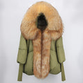 2023 Real Fox Fur Collar Hooded Winter Jacket Women Natural Thick Warm Loose Oversize Duck Down Coat Streetwear Outerwear VELORIA - Thread of Generations