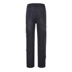 Men's Fashion Jeans Pants High Waist Straight Wide Leg Loose Skateboarding Denim Trousers Male Baggy Slim Fit Versatile Trouser VELORIA - Thread of Generations