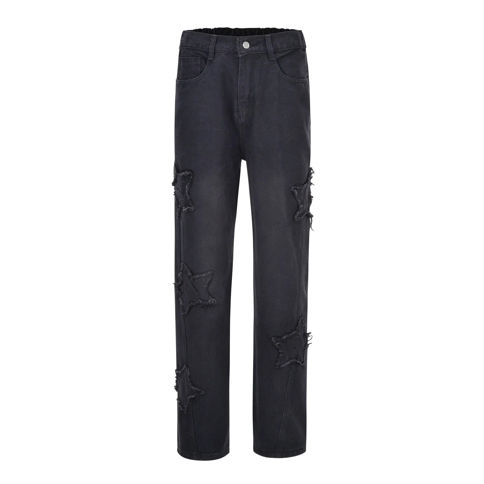 Men's Fashion Jeans Pants High Waist Straight Wide Leg Loose Skateboarding Denim Trousers Male Baggy Slim Fit Versatile Trouser VELORIA - Thread of Generations