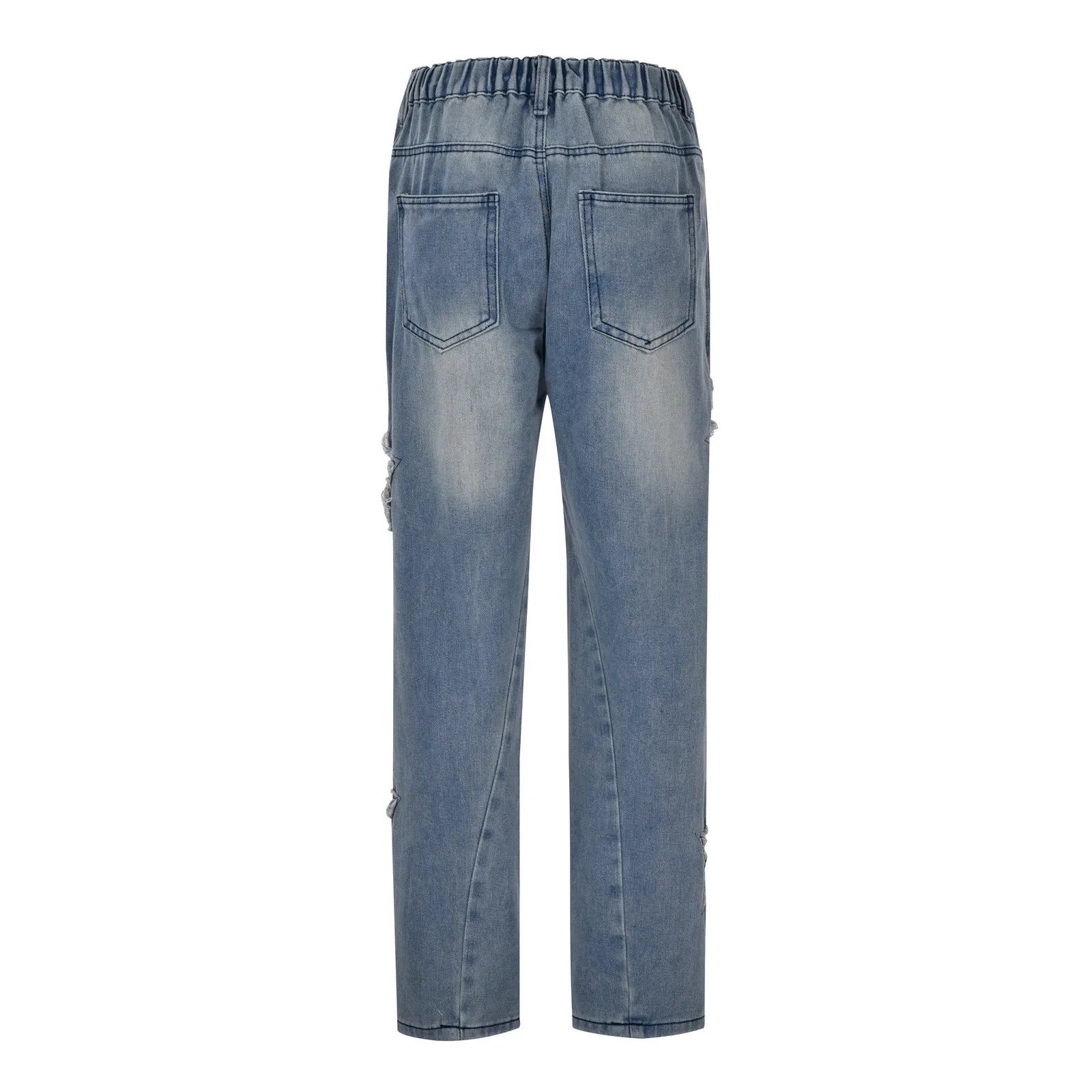 Men's Fashion Jeans Pants High Waist Straight Wide Leg Loose Skateboarding Denim Trousers Male Baggy Slim Fit Versatile Trouser VELORIA - Thread of Generations