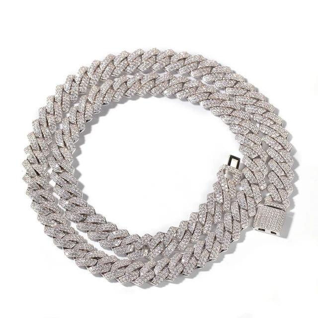 13mm Micro Pave Prong Cuban Chain Necklaces Fashion Hiphop Full Iced Out Cubic Zirconia Jewelry For Men Women eprolo