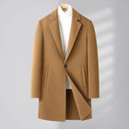 Veloria Men's Double-Faced Wool Overcoat for Fall & Winter LittleYogaSocks