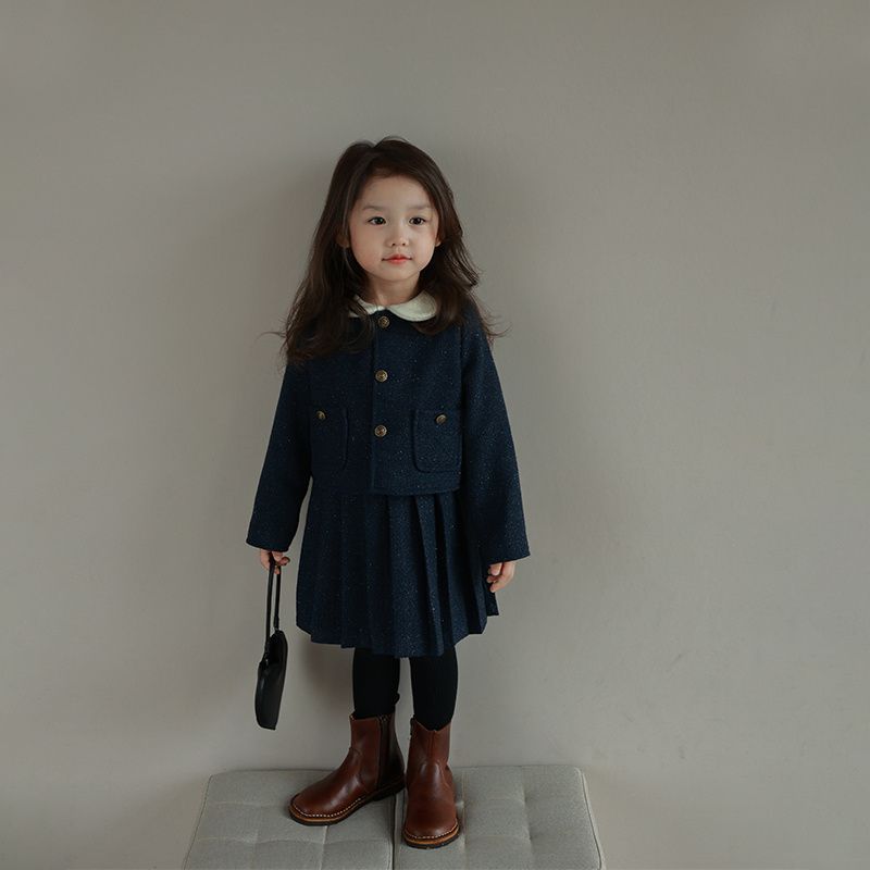 New Girls' Dress Short Coat Two-piece Set For Women LittleYogaSocks