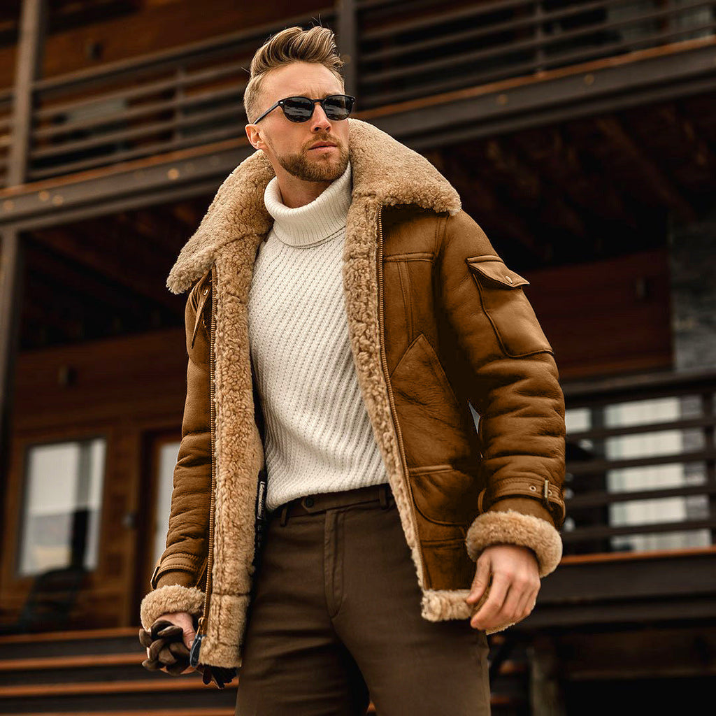 Winter Jacket Mens Military Fleece Warm Jackets Male Fur Collar Coats Army Tactical Jacket VELORIA - Thread of Generations