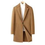 Veloria Men's Double-Faced Wool Overcoat for Fall & Winter LittleYogaSocks