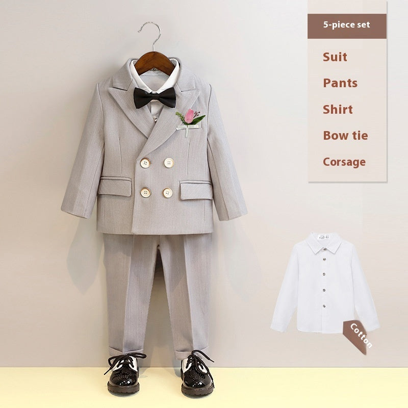 Boys' Suit Vest Set Introduce your young gentleman to timeless tailoring with this expertly crafted vest set, designed for spring and autumn occasions. LittleYogaSocks