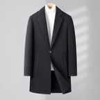 Veloria Men's Double-Faced Wool Overcoat for Fall & Winter LittleYogaSocks